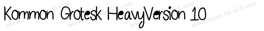 Kommon Grotesk HeavyVersion 1000字体转换